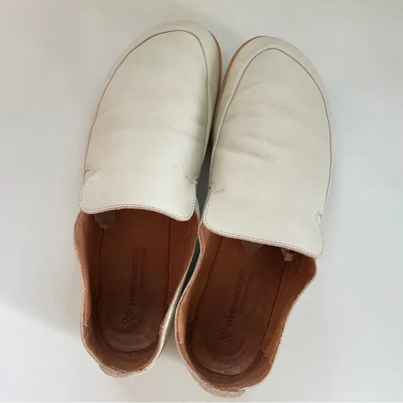Vivo Barefoot OPANKA II off-white Leather loafers slip-ons comfort shoes 41 10