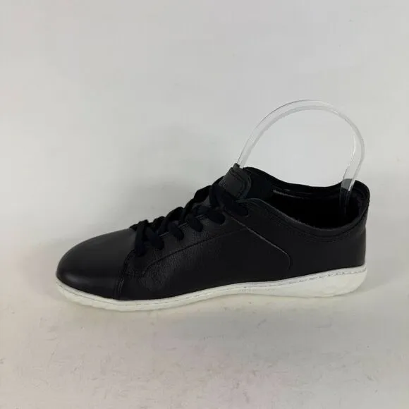 Vivobarefoot Geo Court III Sneakers Women's 6 Black Leather Athletic Shoes