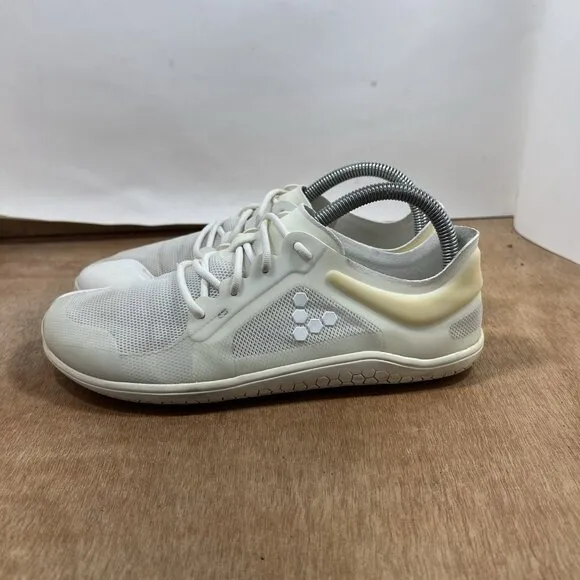 Vivobarefoot Primus Lite III White Minimalist Running Shoes Womens Size 8 EU 39