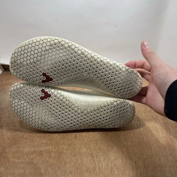Vivobarefoot Primus Lite III White Minimalist Running Shoes Womens Size 8 EU 39