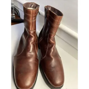 VTG 80s Dexter Armortred Oil Resistant Mens Zipper Ankle Boots Made In USA 10.5
