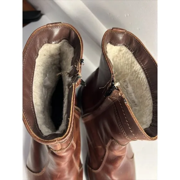 VTG 80s Dexter Armortred Oil Resistant Mens Zipper Ankle Boots Made In USA 10.5