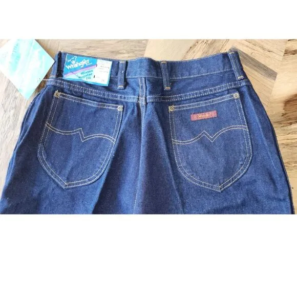 VTG 80's NWT Wrangler Deadstock Regular Fit Denim Jeans Size 16