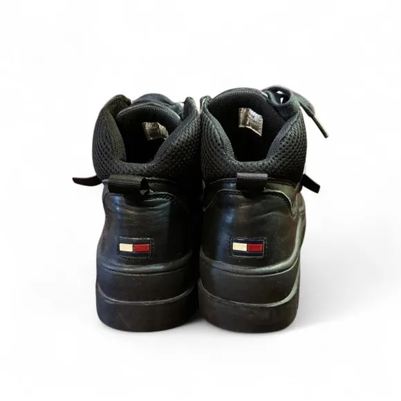 VTG 90s Tommy Hilfiger Women's 8.5 Platform Ankle Combat Boots Streetwear Strap