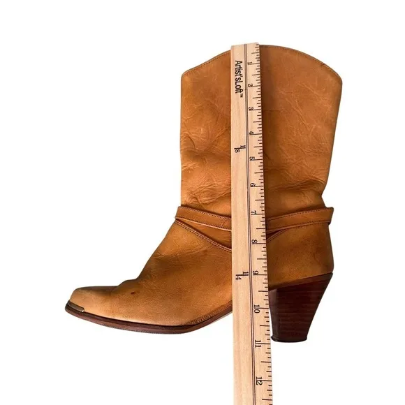 VTG ACME COWBOY BOOTS FESTIVAL harness concho Cowgirl Size 6.5M. Made in U.S.A