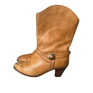 VTG ACME COWBOY BOOTS FESTIVAL harness concho Cowgirl Size 6.5M. Made in U.S.A