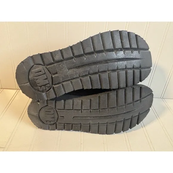 vtg black Dr Martens 9094 chunky leather saddle shoes england UK 6 US Womens 8