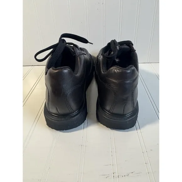 vtg black Dr Martens 9094 chunky leather saddle shoes england UK 6 US Womens 8