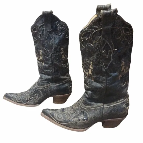 Vtg. Corral Western Cowgirl Boots
