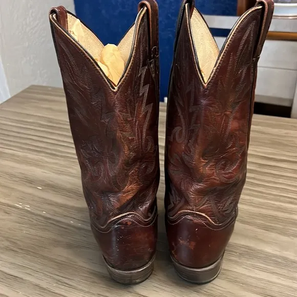 VTG DAN POST WESTERN BOOTS 10.5 EW