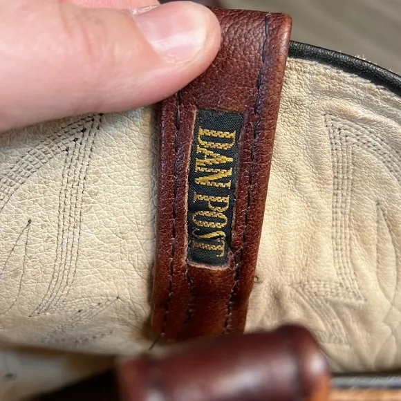 VTG DAN POST WESTERN BOOTS 10.5 EW