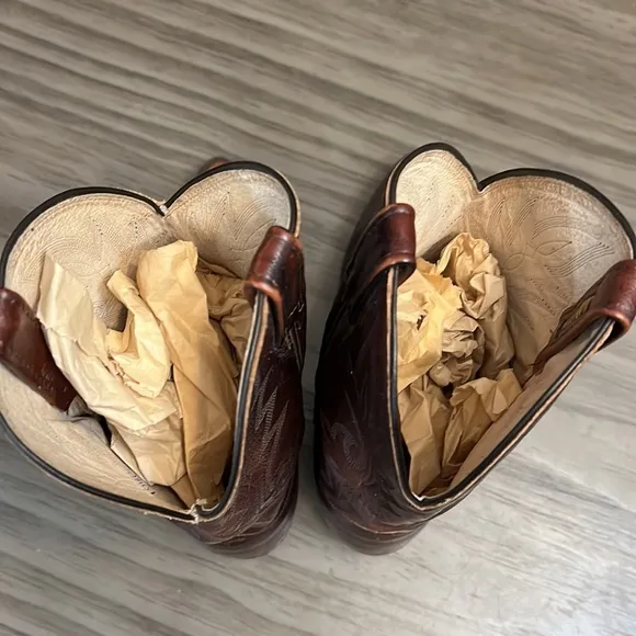VTG DAN POST WESTERN BOOTS 10.5 EW
