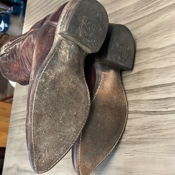 VTG DAN POST WESTERN BOOTS 10.5 EW
