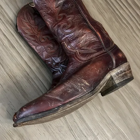 VTG DAN POST WESTERN BOOTS 10.5 EW