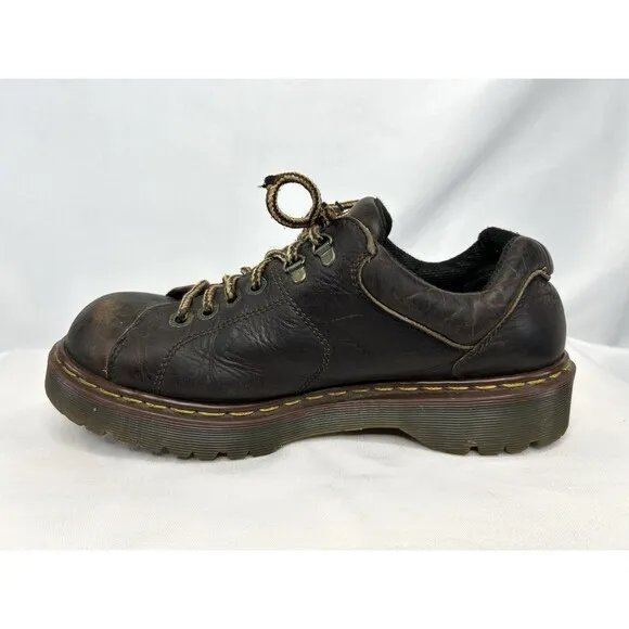 VTG Doc Martens 8312 US 10/UK 9 Lace Up Chunky Shoes Brown Leather Y2K England