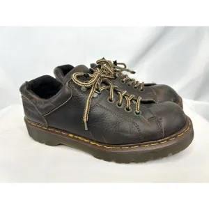 VTG Doc Martens 8312 US 10/UK 9 Lace Up Chunky Shoes Brown Leather Y2K England