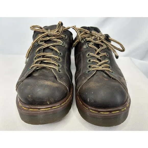 VTG Doc Martens 8312 US 10/UK 9 Lace Up Chunky Shoes Brown Leather Y2K England