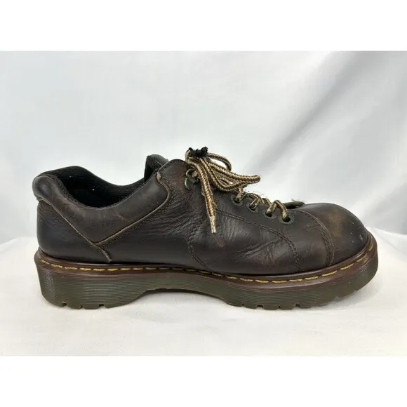 VTG Doc Martens 8312 US 10/UK 9 Lace Up Chunky Shoes Brown Leather Y2K England