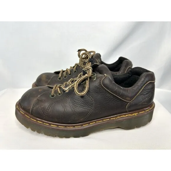 VTG Doc Martens 8312 US 10/UK 9 Lace Up Chunky Shoes Brown Leather Y2K England