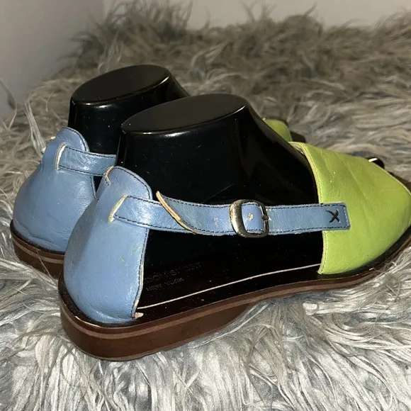 VTG GIRAUDON SPORT NEW YORK Leather Gladiator Sandals Sz38/US9 HTF RARE