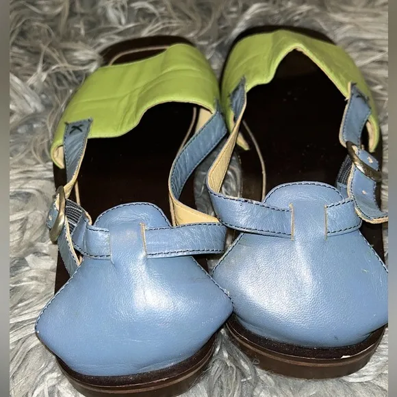 VTG GIRAUDON SPORT NEW YORK Leather Gladiator Sandals Sz38/US9 HTF RARE