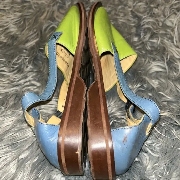 VTG GIRAUDON SPORT NEW YORK Leather Gladiator Sandals Sz38/US9 HTF RARE