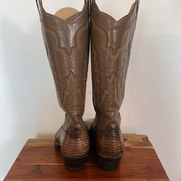 VTG Panhandle Slim Genuine leather Cowboy Boots Women’s Size 6.5 western boho