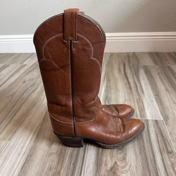 VTG Tony Lama 6 1/2D Cowboy Western Boots Rodeo Festival 90s Boho Style 5080