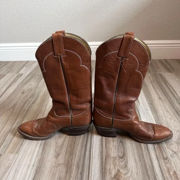 VTG Tony Lama 6 1/2D Cowboy Western Boots Rodeo Festival 90s Boho Style 5080