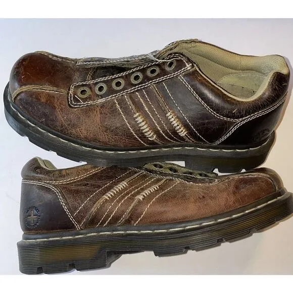 VTG Y2K Dr. Doc Martens Drake Men’s 9 Women’s 10 Chunky Leather NO LACES