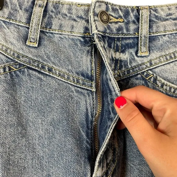 We The Free Free People Denim Maxi Skirt Size 2 High Waist Long Skirt