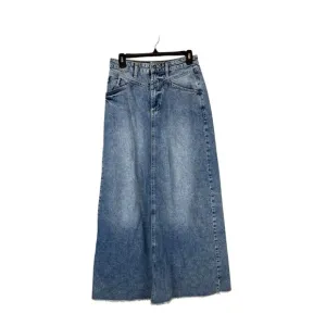 We The Free Free People Denim Maxi Skirt Size 2 High Waist Long Skirt