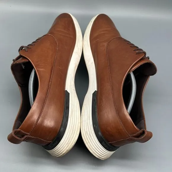 Wolf &amp; Shepherd Crossover Derby Hybrid Mens 14 Brown Dress Shoes Lace-Up Low Top