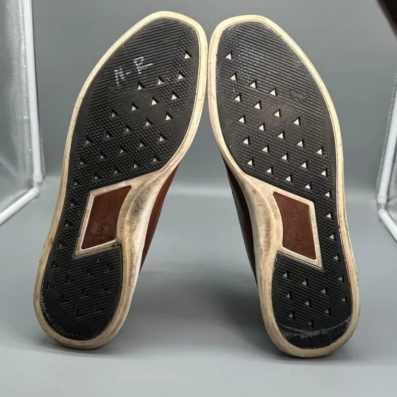Wolf &amp; Shepherd Crossover Derby Hybrid Mens 14 Brown Dress Shoes Lace-Up Low Top