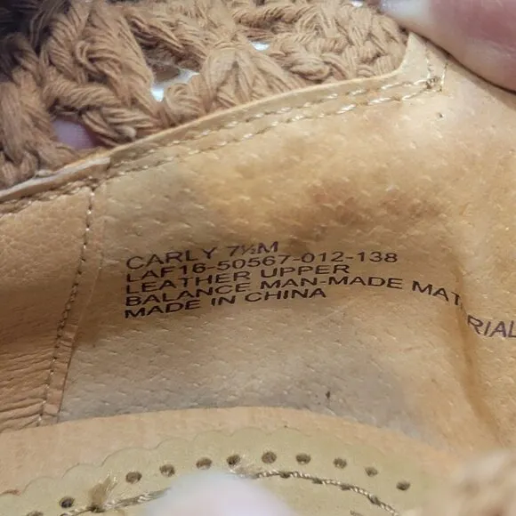 🤩Women Boots Sz 7.5 Latigo leather Crochet Booties Carly Zip Caramel brown New