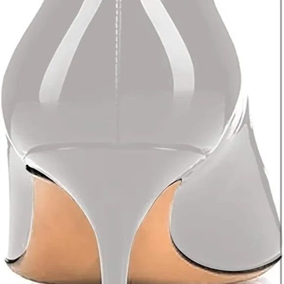 Women Fashion Pointed Toe Slip On Comfort Basic Kitten Heel Pumps Shoes