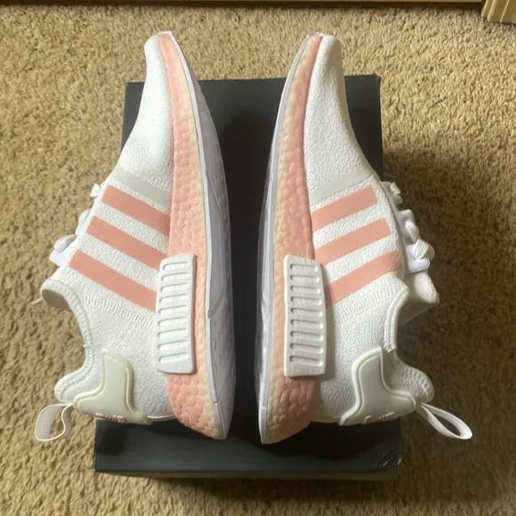 Women’s Adidas NMD R1 Color: White Vapour Pink Size 8.5