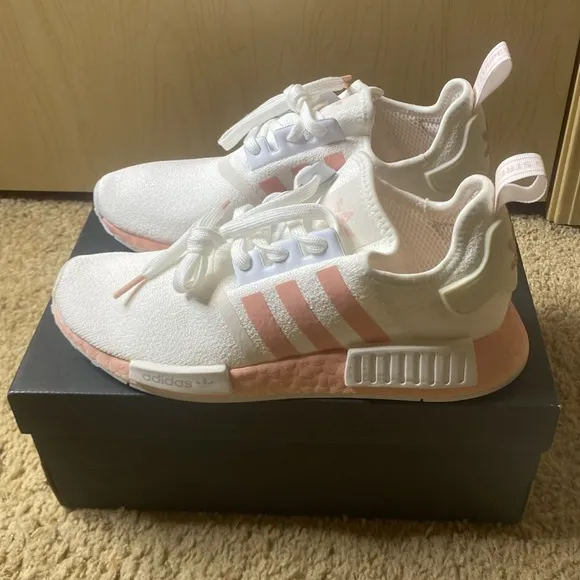 Women’s Adidas NMD R1 Color: White Vapour Pink Size 8.5