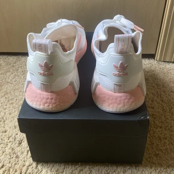 Women’s Adidas NMD R1 Color: White Vapour Pink Size 8.5