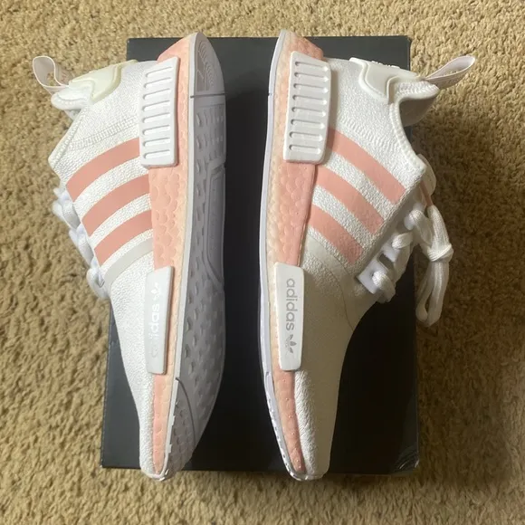Women’s Adidas NMD R1 Color: White Vapour Pink Size 8.5