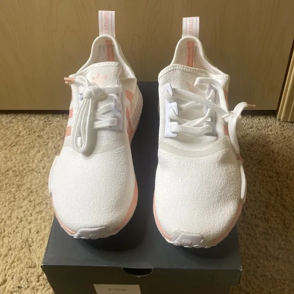 Women’s Adidas NMD R1 Color: White Vapour Pink Size 8.5