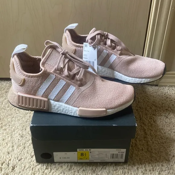 WOMEN'S Adidas NMD R1 Shoes Color: Ash Pearl Size: 8.5