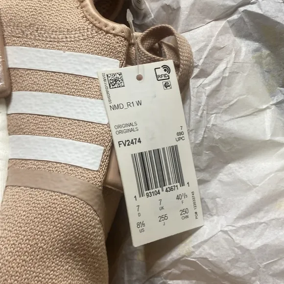 WOMEN'S Adidas NMD R1 Shoes Color: Ash Pearl Size: 8.5