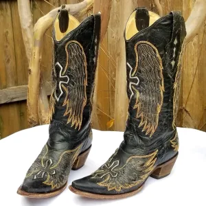 Women's CORRAL Vintage Angel Wings Western cowboy cowgirl boho  boots