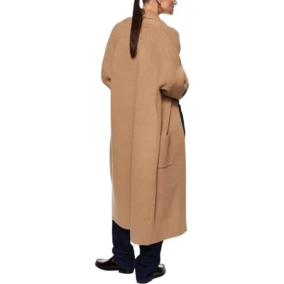 Womens Long Sleeve Maxi Cardigan Open Front Oversized Knitted Sweater and coat.