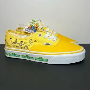 Womens VANS Authentic x Sesame Street Yellow Low Top Sneakers / Size 5
