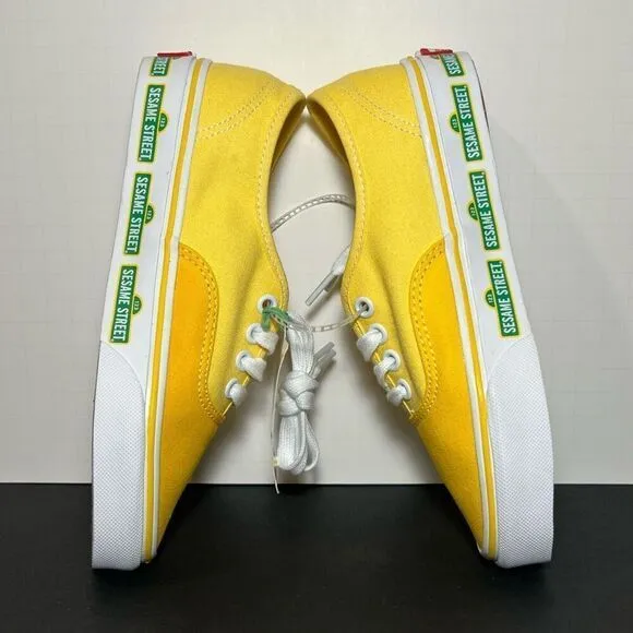 Womens VANS Authentic x Sesame Street Yellow Low Top Sneakers / Size 5