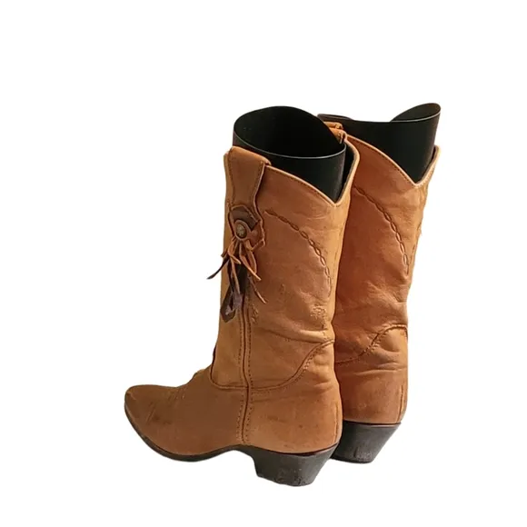 Womens Vintage Leather Cowboy Boots By Laredo/ Western Boots Boots Size 7M