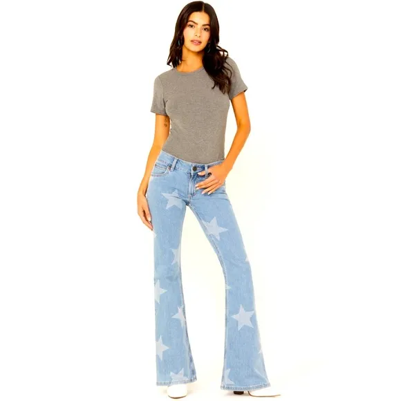 Wrangler Retro Mae Star Flare Jean in Alice Sz 28
