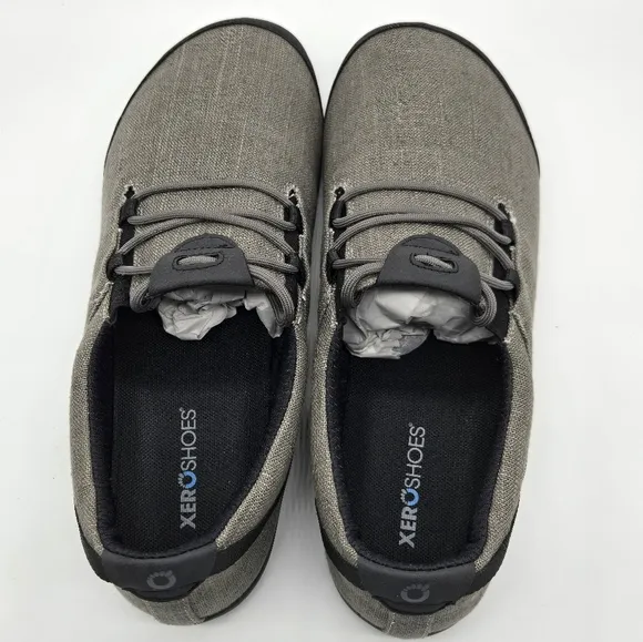 Xero Mens Hana Hemp Charcoal Barefoot Minimalist Shoes Mens Size 9.5